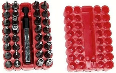 33 pcs  Security Bit Torx Tampered Proof Drill Driver Tamper Screwdriver Bits - Image 1 of 2