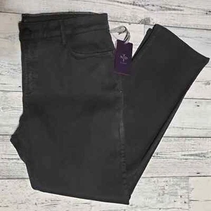 NWT NYDJ Not Your Daughters Jeans Womens Plus Size Petite Sheri Dark Gray 16P - Picture 1 of 5