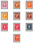 Neuseeland 1909-16 SG 388-394 PERF 14x14 1/2 Edward VII Set auf 1/- LM
