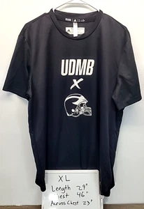 Adidas Football UDMB Climalite Athletic T-Shirt Mens XL Black - Picture 1 of 7