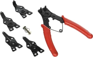 4 in 1 Snap Ring Pliers Plier Set Circlip Combination Retaining Clip w/ 4 heads - Picture 1 of 1