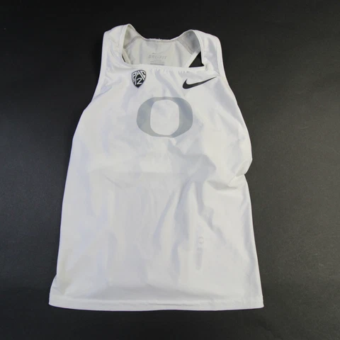 Oregon Ducks Nike Sleeveless Shirt Women's White Used Cover