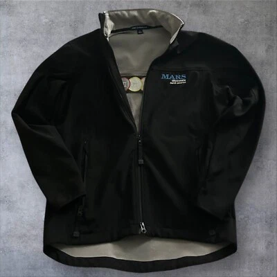 Mars Chocolate M&M Logo Employee Jacket Polyester Full Zip Black Size SMALL - Image 1 of 4