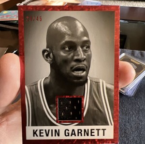 2022 Leaf In the Game Used - Kevin Garnett - Red 1960 Memorabilia Relic /45
