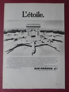3/1980 PUB AIR FRANCE AIRLINE ETOILE CHAMPS ELYSEES CONCORDE BOEING FRENCH AD - Picture 1 of 1