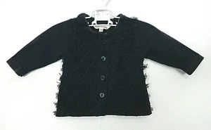 Baby Girl's Navy Blue Cardigan with Lace - Size 0000 - Brand: Cotton On Baby - Picture 1 of 3