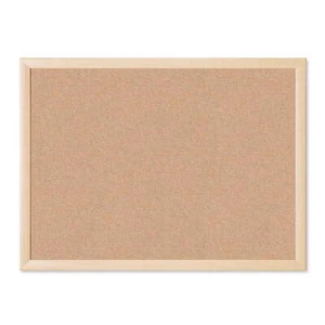 17 x 23 in. Cork Bulletin Board, Natural Maple Wood-Style Frame - Picture 1 of 7