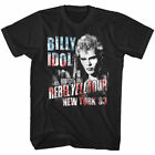 Billy Idol Rebel Yell Tour New York 1983 Mens T Shirt American Flag Punk Concert