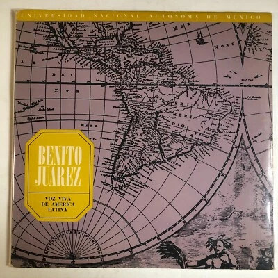 UNAM VOZ VIVA DE AMERICA LATINA -BENITO JUAREZ- 1967 MEXICAN TRIPLE LP + BOOKLET - Image 1 of 4