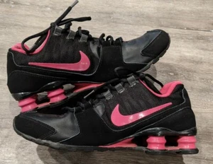 Nike Shox Avenue Youth GS Black Pink Running Shoes Size 8Y, 848117-060 - Picture 1 of 8