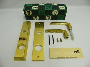 EDI TÜRBESCHLAG Dr/Dr RUNDZYLINDER 90mm STÄRKE 20mm NEU MIT LAGERSPUREN FARBE F3 - Picture 1 of 7