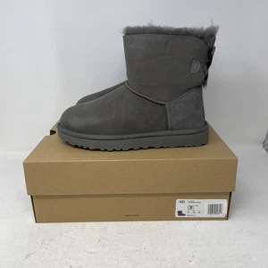 UGG Boots Mini Bailey Bow II 1016501 Casual Sheepskin Lined Women's Size 7 - Picture 1 of 9