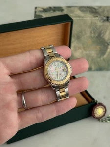Rolex Yachtmaster 29 Steel Yellow Gold MOP Dial Ladies Watch 169623 - Picture 1 of 12