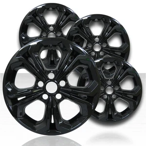 17" Gloss Black Wheel Skins for 2023 Honda Accord (Set of 4) - QSK0845 - Picture 1 of 2