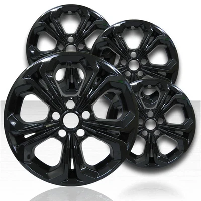 17" Gloss Black Wheel Skins for 2023 Honda Accord (Set of 4) - QSK0845 - Image 1 of 2