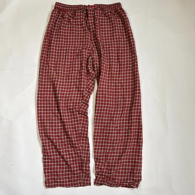 Pantalones de pijama de algodón a cuadros rojos vintage Victoria's Secret Country talla L cottagecore Foto 1 de 4