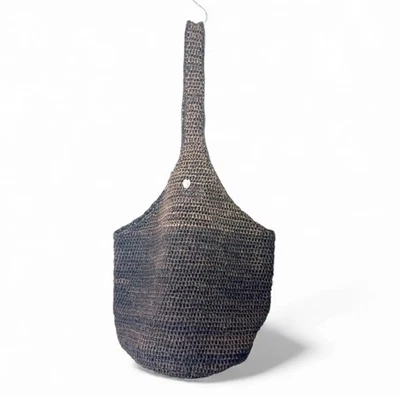 ХЕЛЕН КАМИНСКИ АВСТРАЛИИ raffia сумочки соломенное ведро сумка коричневый серебряный Carillo - Изображение 1 из 4