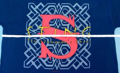 VINTAGE 1993 STING TEN SUMMONER'S TALES WOLRD TOUR MEN'S XLARGE T-SHIRT - Image 1 of 4