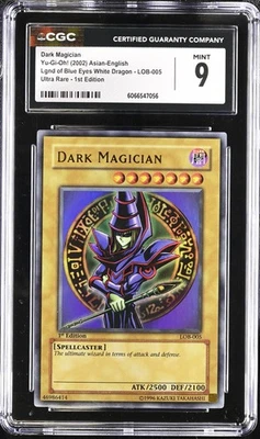 Dark Magician LOB-005 1st Edition Asian - English CGC 9 Graded Yugioh Card - Image 1 of 2