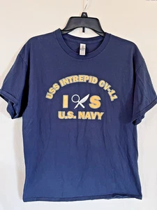 Camiseta USS Intrepid CV-11 Azul Marino EE. UU. Talla Grande - Imagen 1 de 3