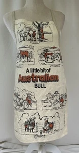 A Little Bit Of Australian Bull - Geschirrtuch Handarbeit KOCH BBQ SCHÜRZE Vintage Kuh - Bild 1 von 11