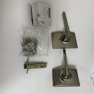 NEW Schlage F10 LAT 619 CEN Century Coll. Latitude Passage Lever Satin Nickel - Picture 1 of 6