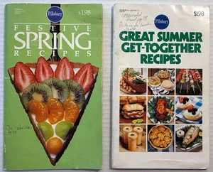 Pillsbury 1982 Spring and Summer Recipe Booklets Vintage Illustrated Handwritten - Picture 1 of 15