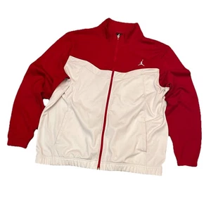 Nike Air Jordan Dri-Fit Men’s 2XL Red & White Track Jacket Full Zip Jumpman - Picture 1 of 12