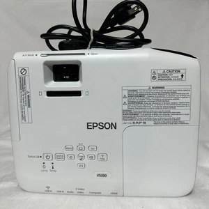 EPSON VS330 H555A LCD Projector With Cable No Remote Works - Picture 1 of 16