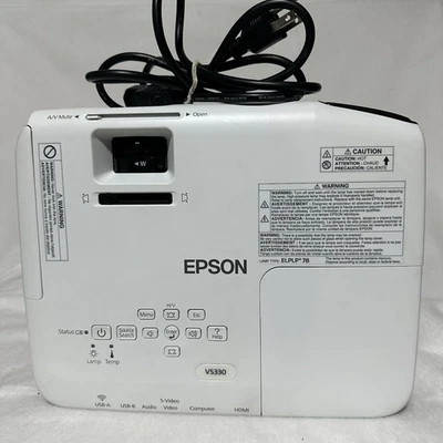 EPSON VS330 H555A LCD Projector With Cable No Remote Works - Image 1 of 4