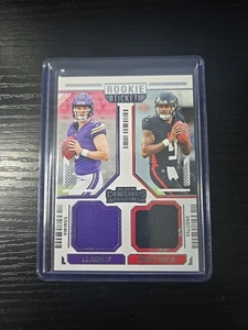 2024 Contenders Rookie Ticket Dual Swatches JJ McCarthy, Michael Penix Jr #DS-11 - Picture 1 of 2