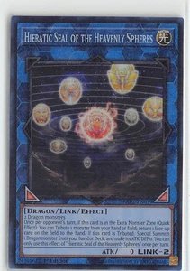 YuGiOh Rarity Collection 2 Prismatic Collector's Rare #RA02-EN039 Hieratic Seal - Picture 1 of 2