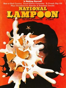NATIONAL LAMPOON-HUMOR MAGAZINE-JANUARY 1972-IS NOTHING SACRED? ISSUE-NO LABEL - Picture 1 of 2