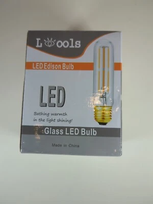 LED Edison Bulb T10/T30 6w Clear, 2700k, Box of 3, NEW - Image 1 of 4