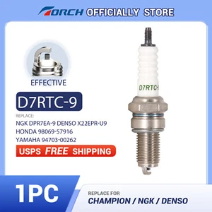 TORCH D7RTC-9 OEM Spark Plug Replace for NGK DPR7EA-9 for DENSO X22EPR-U9 - Foto 1 di 8