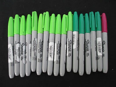 17 Sharpie Fine Point Markers, 3 Colors, New w/Tags - Image 1 of 2