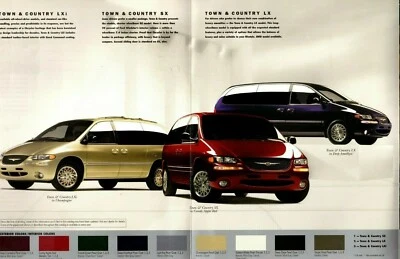 Chrysler Town & Country 1998 mini furgoneta folleto/volante: minivan, LX, SX, LXi Foto 1 de 4