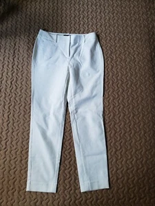 WHBM Stretch Comfort Slim Cotton Blend Ankle Bright White Pants Size 2 NWOT - Picture 1 of 9