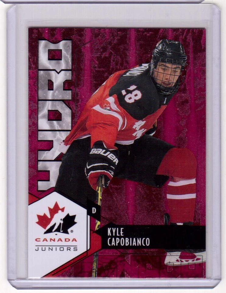 KYLE CAPOBIANCO 15/16 Upper Deck Team Canada Juniors Hydro RED RC Rookie #H-11 - Image 1 of 1