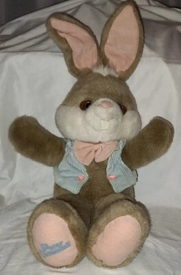 Vintage Applause Peter Cottontail Plush 1990 Bunny Rabbit Easter 12" Toy Great  - Image 1 of 4