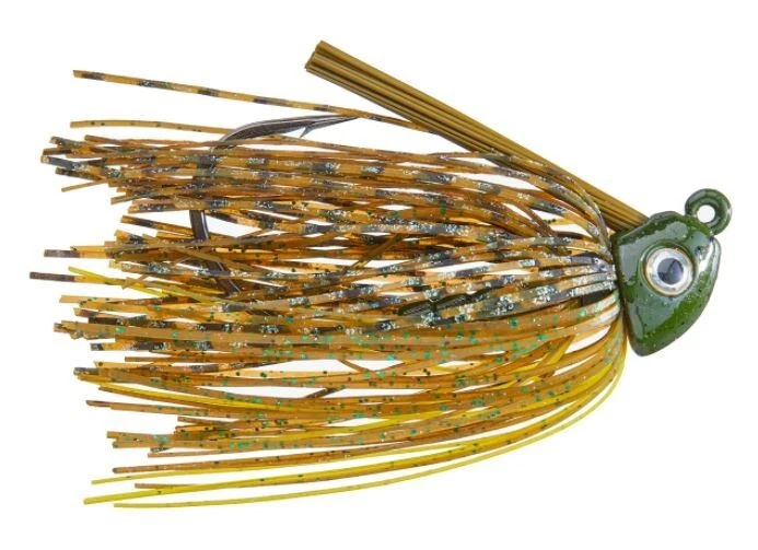 Terminator Heavy Duty Swim Jig - Pumpkin Green - 3/8 oz - Image 1 of 1