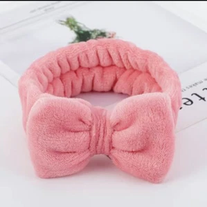 Soft Elastic Bow Hair Bands Spa Bath Shower Makeup Wash Face Cosmetic Headband - Picture 1 of 1