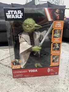 Star Wars Legendary Yoda, 16 inch Yoda w/ Light Saber (3 Action Modes) ~New/VTHF - Picture 1 of 7