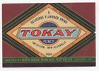 1930S Advertising Label For Tokay Punch Napa Rock Mineral Water Co Oakland Ca