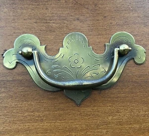 Parte di mobili vintage Ethan Allen Circa 1776 cassetto in ottone cauzione estraibile - Foto 1 di 3