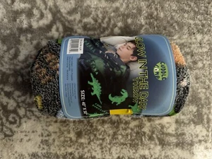 Cuddle Camp - Kids Glow In The Dark Dinosaur Throw Blanket - 40” X 50” - Picture 1 of 2