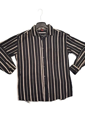 Vintage Element Button Up Black Mens Size Large Striped 1990s 90s Skateboard Y2K - Image 1 of 4