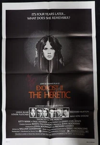 Linda Blair Exorcist 2 Signed 27x41 Original Folded Poster JSA Authenticated - Picture 1 of 3