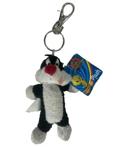 Sylvester Cat Plush Keychain Key Chain Ring Backpack Clip - Picture 1 of 2