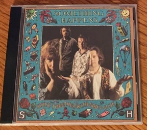 SOMETHING HAPPENS "STUCK TOGETHER WITH GOD'S GLUE" RARE ORIGINAL 1990 UKCD ALBUM - Imagen 1 de 1